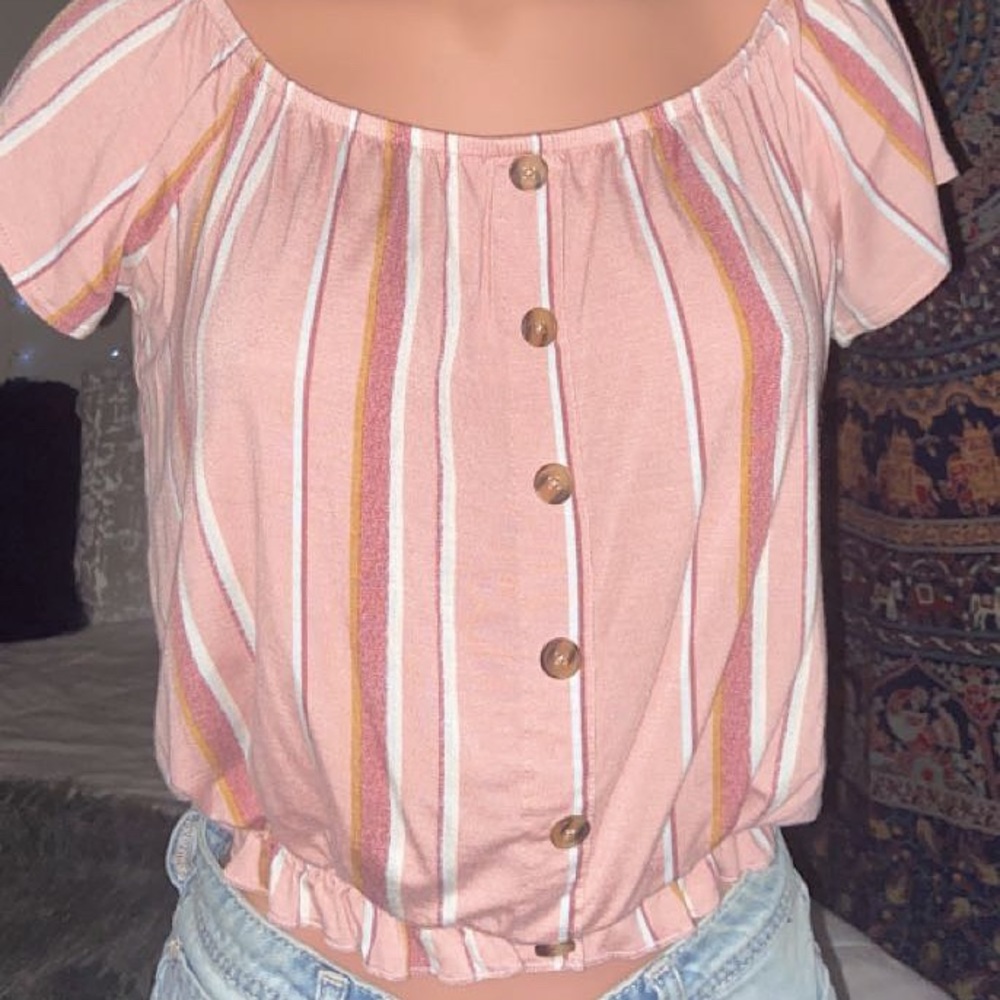 off the shoulder crop top